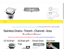 Tablet Screenshot of customdrains.com